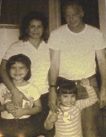 Mom, Dad, Me, and baby sister Toni
